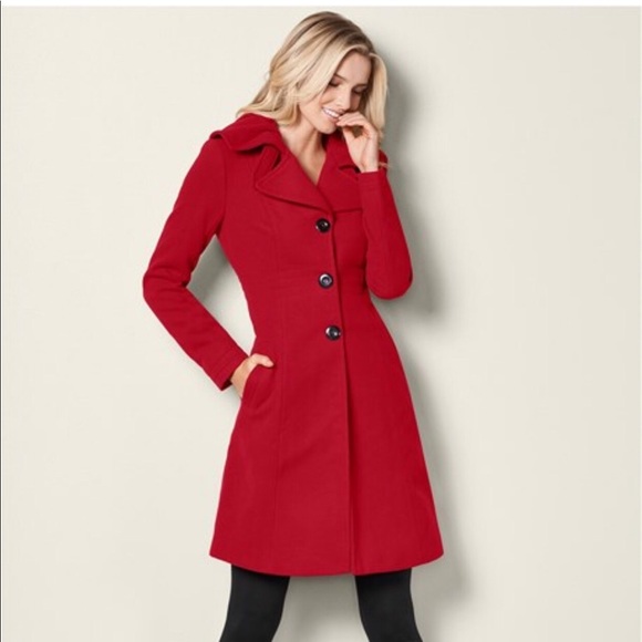 Coats | Tailored Aline Red Coat | Poshmark
